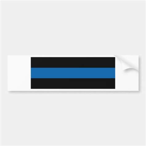 Thin Blue Line Bumper Sticker | Zazzle