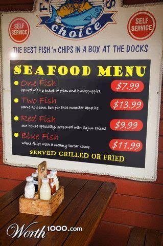 Docks Fish Menu