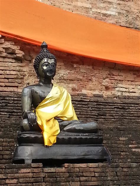 Free Images : monument, statue, sitting, buddhism, thailand, temple ...