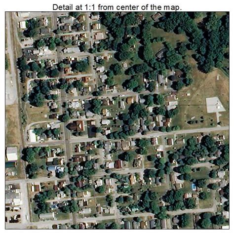 Aerial Photography Map of Flora, IN Indiana