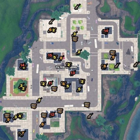 Fortnite Guide: All Tilted Towers Loot Locations and Best Landing Spots