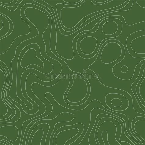 GREEN TOPOGRAPHIC MAP WITH CONTOUR LINES AND ATTRACTION. SEAMLESS ...