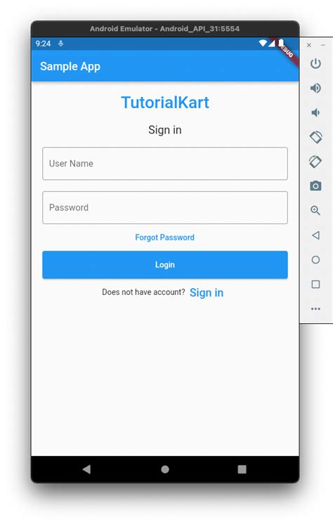 Flutter Login/Sign-up Screen - Example