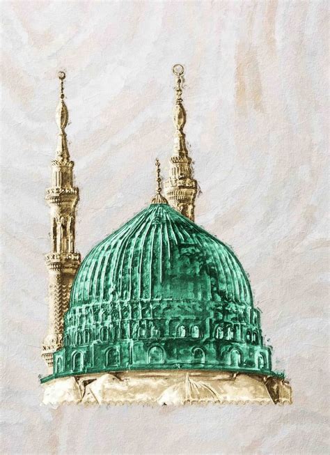 Islamic Art Masjid Nabawi Medina Mosque Digital by Yusuf Ramzad | Saatchi Art