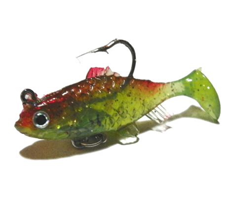 8.5 Gram Soft Plastic Swimbait Lure - Transparent Yellow / Gold for $1.70 AUD