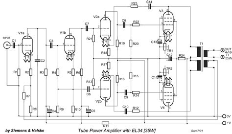 Vacuum Tube Amplifier Circuit Diagram