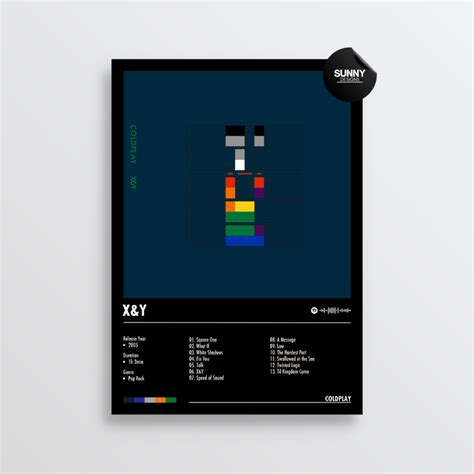 Coldplay - X&Y | Album Cover Poster – Sunny Designs Posters