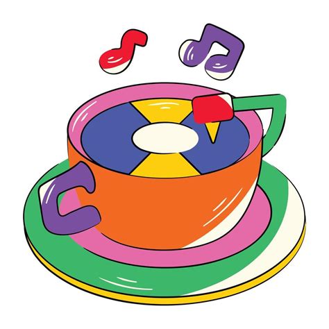 Trendy Coffee Music 20390974 Vector Art at Vecteezy