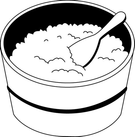 Coloring Cartoons Fried Rice Coloring Pages