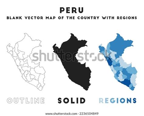 Peru Map Borders Peru Your Infographic Stock Vector (Royalty Free ...