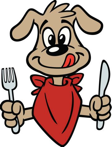 Cute Dog Hungry Stock Illustration - Download Image Now - iStock