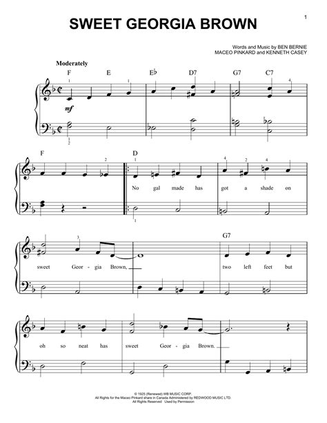 Sweet Georgia Brown | Sheet Music Direct