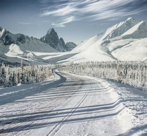 Snowy Mountain Road Stock Photos, Pictures & Royalty-Free Images - iStock