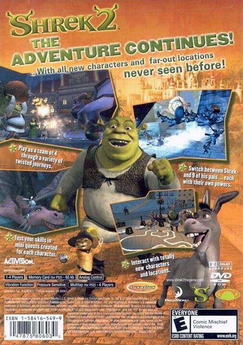 Shrek 2 Sony Playstation 2 Game