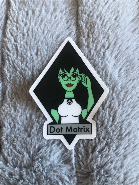 Reboot Dot Matrix Clear Vinyl Sticker | HazelGeek