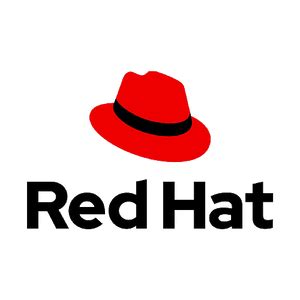 Red Hat vertical logo transparent PNG - StickPNG