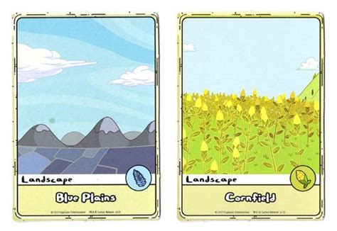 Adventure Time Card Wars Landscape boards | Game card design, Adventure ...