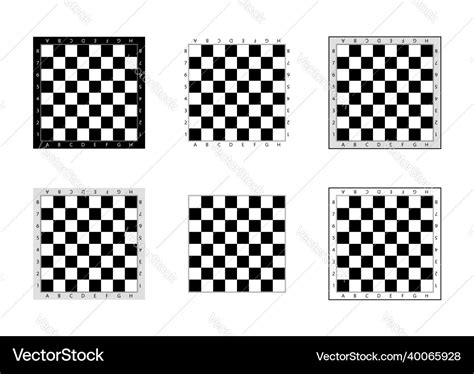 Chess board pattern of chessboard set Royalty Free Vector