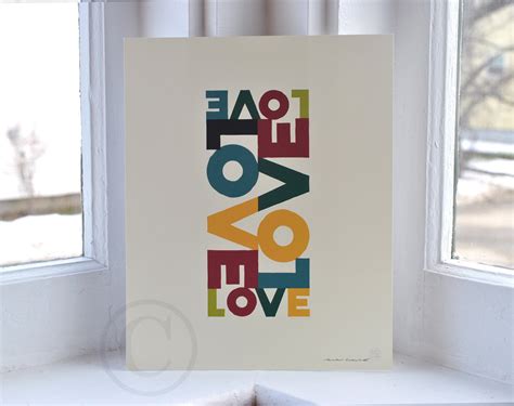 Love Energy - Retro Art Print 8" x 10" Wall Poster | Alan Claude ...