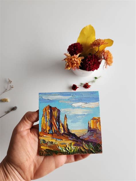 Sonoran Desert Painting,sunset Sonoran Desert,arizona Landscape Painting,4 by 4 Inches - Etsy ...