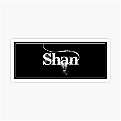 "Shan - Sticker" Sticker for Sale by flylikeakiwinz | Redbubble