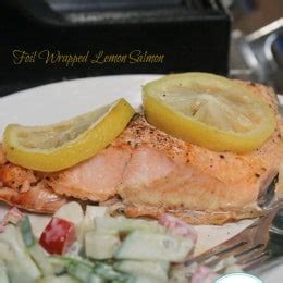 Foiled Lemon Grilled Salmon - My Heavenly Recipes