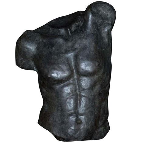 "Torse Féminin" Bronze Torso Wall Sculpture by Celine Chalem at 1stDibs