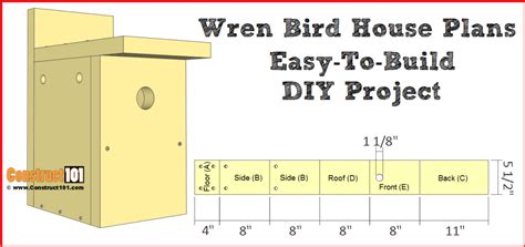 Bird House Plans | Free PDF Download - Construct101