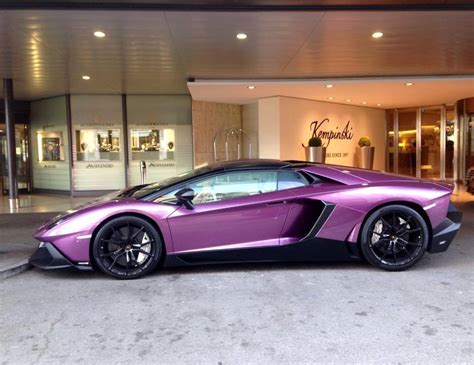 Unique Purple Lamborghini Aventador 50th Anniversario in Geneva - GTspirit