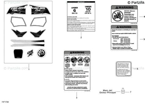 Can-Am ATV 2021 OEM Parts Diagram for Accessories And Decals | Partzilla.com