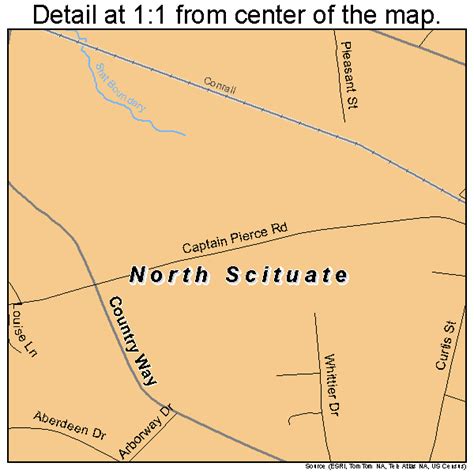 North Scituate Massachusetts Street Map 2549165