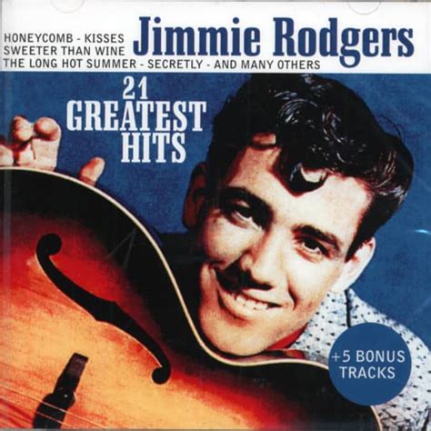 Jimmie Rodgers CD: 21 Greatest Hits plus ... (CD) - Bear Family Records