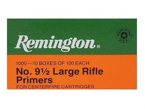 Remington Large Rifle Primers No 9 1/2 1000 Pack REM-91/2 - Premier ...