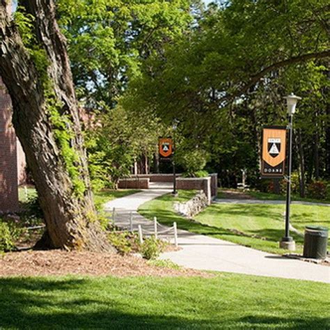 The Doane University campus in Crete, NE, offers the kind of scenic beauty and paved walkways ...