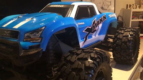 Traxxas X-MAXX Custom Paint Job Neon Blue | Traxxas, Custom paint jobs, Rc cars