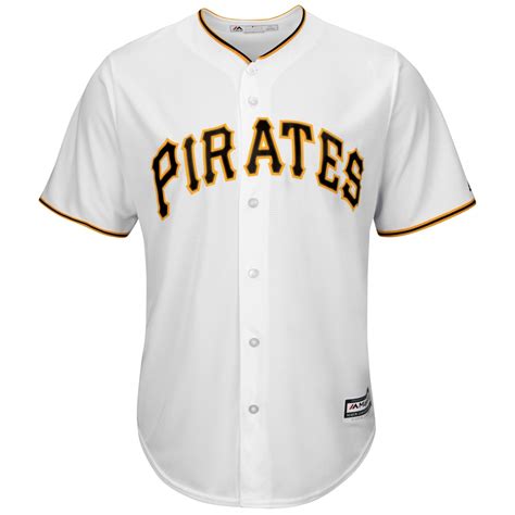 Pittsburgh Pirates Majestic Official Cool Base Jersey - White