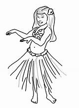 Hula Dancer Coloring Page At GetColoringscom  Free Printable sketch template