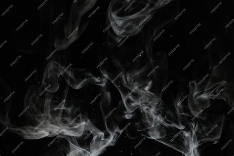 Premium Photo | Texture smoke on a black background abstract