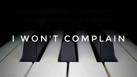 I Won't Complain (Benjamin Clementine cover) - YouTube