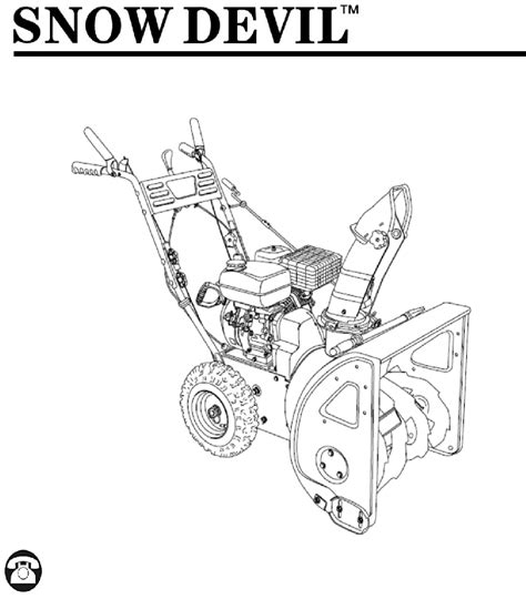 Snow Devil DB7651-26 Snow Blower Manual PDF View/Download