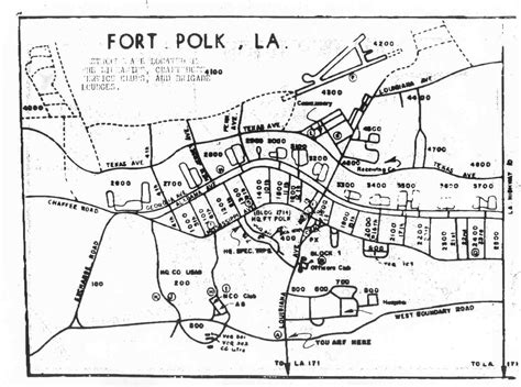 Map of Ft. Polk | Fort polk, Map, Polk