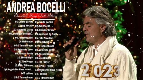 Andrea Bocelli Greatest Christmas Song 2023 - Top 20 Most Famous Opera ...