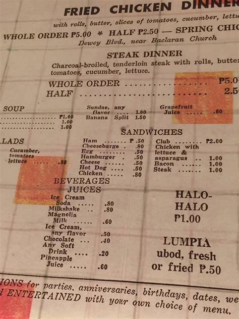 Max Fried Chicken Menu. Circa 1955 | Chicken menu, Old advertisements ...