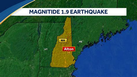 Earthquake reported in Alton, NH