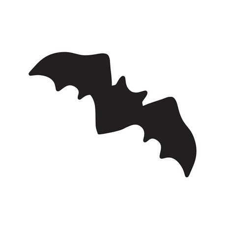 Bat silhouette with open wings. One of the symbols of the Halloween ...