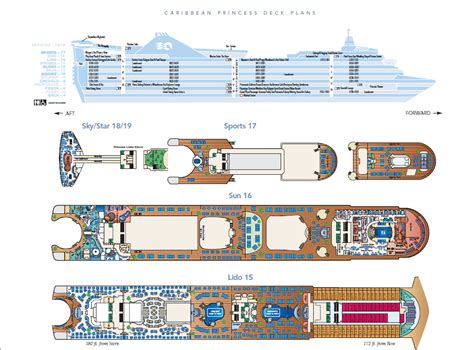 Caribbean Princess Deck Plan