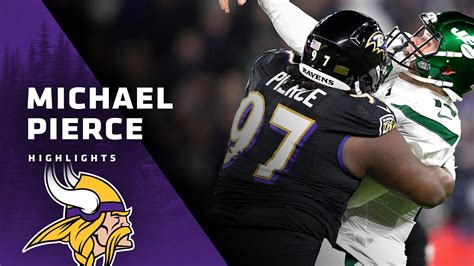 Highlights of New Minnesota Vikings DT Michael Pierce - YouTube