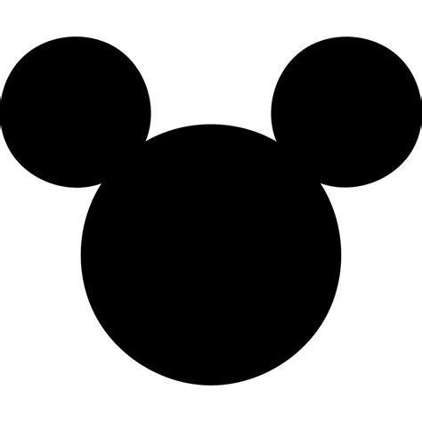 Simple Mickey Mouse SVG