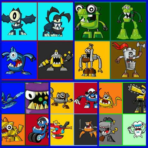 Mixels: 5 Four Main Mixels Grid by LovelyTeng13 on DeviantArt