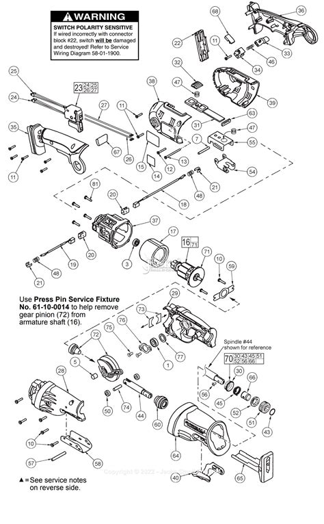 Milwaukee 6514-50 (Serial 372A) Milwaukee Sawzall Parts Parts Diagram ...